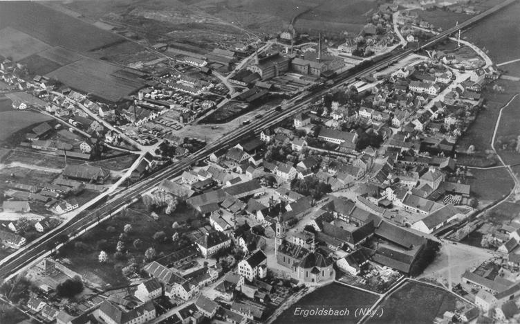 Historisches Luftbild Markt Ergoldsbach